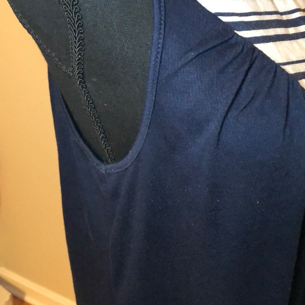 Pixley Navy White Swing Tank - Picture 7 of 7